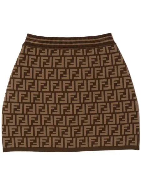 Spódnica dziecięca Fendi brązowa