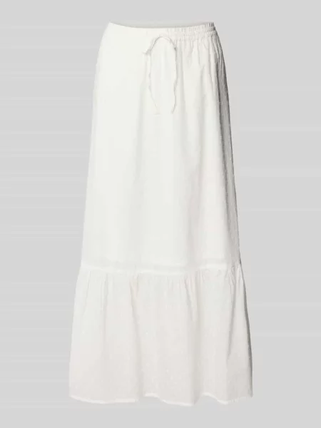 Rozkloszowana spódnica maxi z czystej bawełny model TRINE' Vero Moda biała