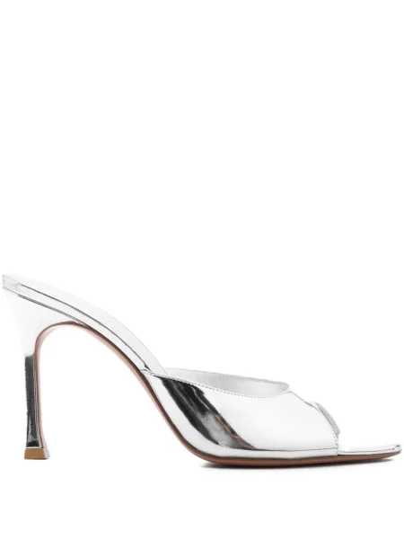 Bačkory Amina Muaddi stříbrné