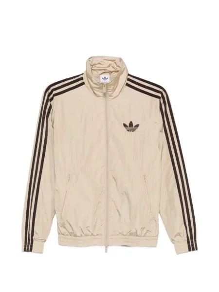 Καρό με τιράντες τζιν πουκάμισο Adidas με κέντημα καφέ