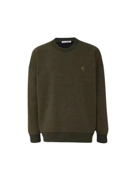 Sweter Acne Studios z długim rękawem zielony