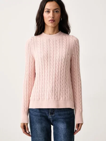 Barbour pulover pentru femei cu lână Ashdown roz