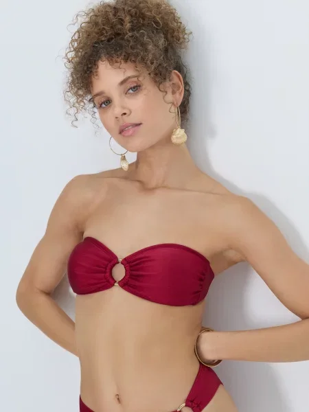 LSCN by LASCANA Bikinový top vínovo červená