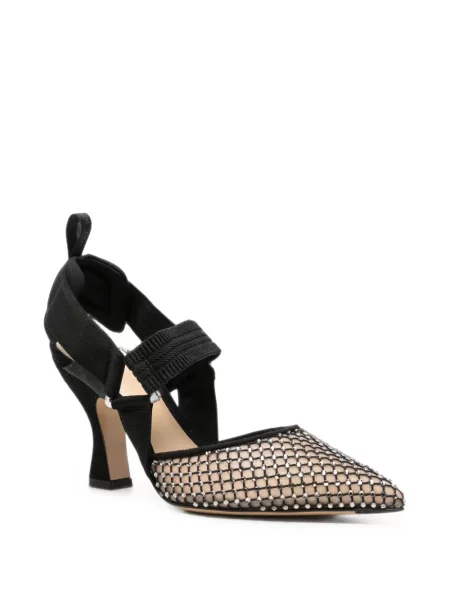 Pantofi cu toc Fendi din piele negru