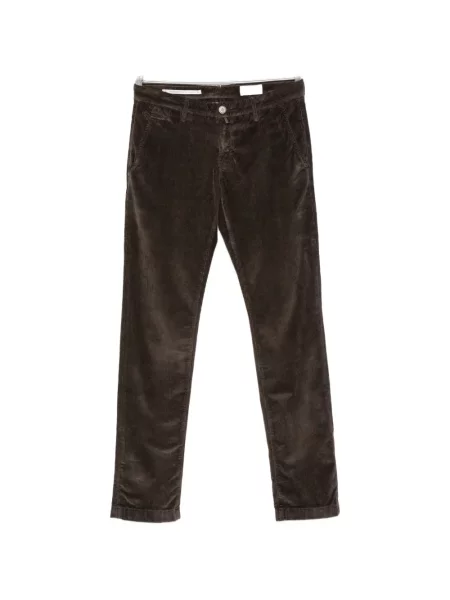 Cu centură pantaloni Jacob Cohën de catifea cord maro