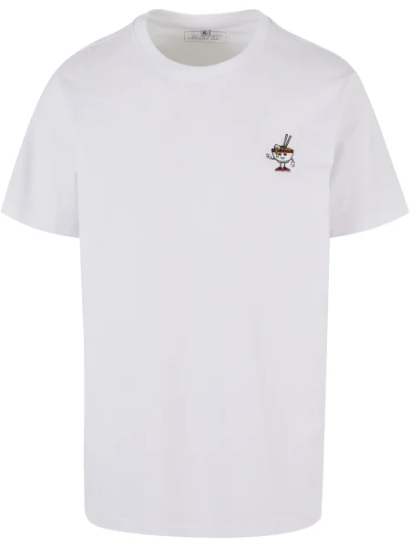 Mister Tee Tricou Peace Noodles galben / roşu închis / negru alb