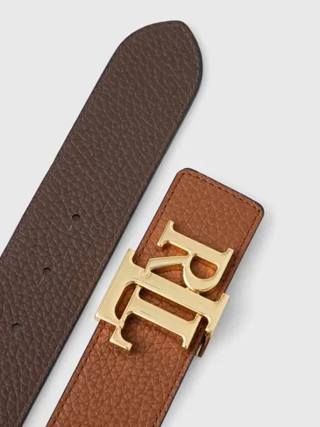 Двосторонній шкіряний Lauren Ralph Lauren коричневий