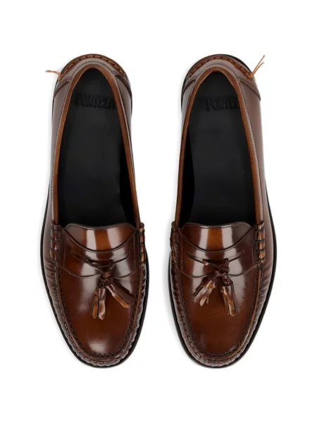 Pantofi loafer Fortela din piele maro