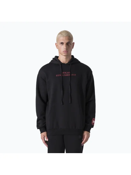 Hanorac pentru bărbați Everlast Streetwear Hoodie black/red negru