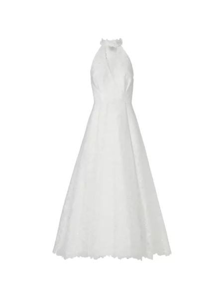 Rochie midi Costarellos din organza alb