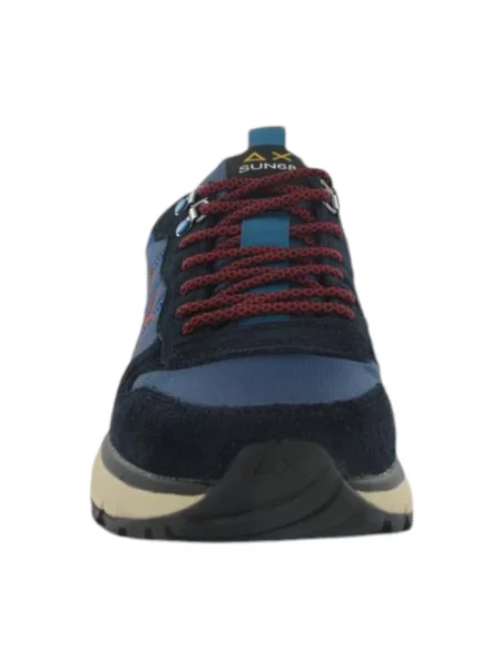 Sneakersy Sun68 skórzane niebieskie