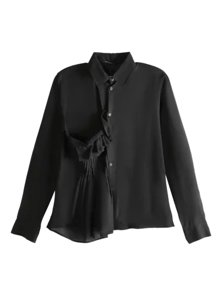 Cămașă Yohji Yamamoto plisată negru
