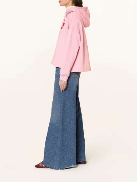 Oui Mikina S Kapucí růžová