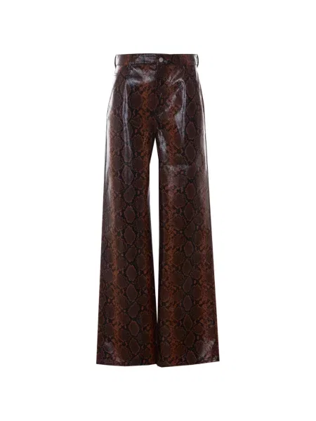 Pantaloni Des Phemmes cu imagine maro