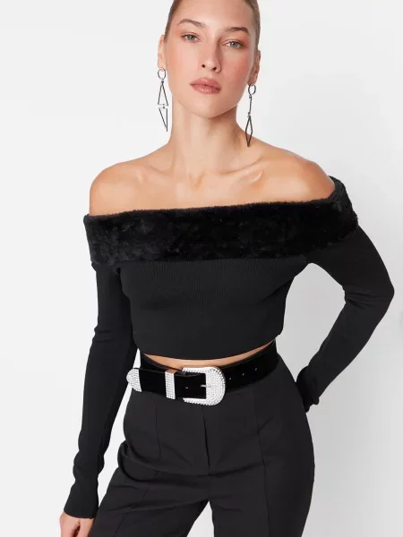 Bluză Trendyol negru