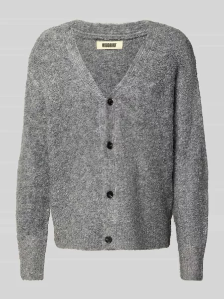 Kurtka z dzianiny z dekoltem w serek model ‘Koon’ Woodbird