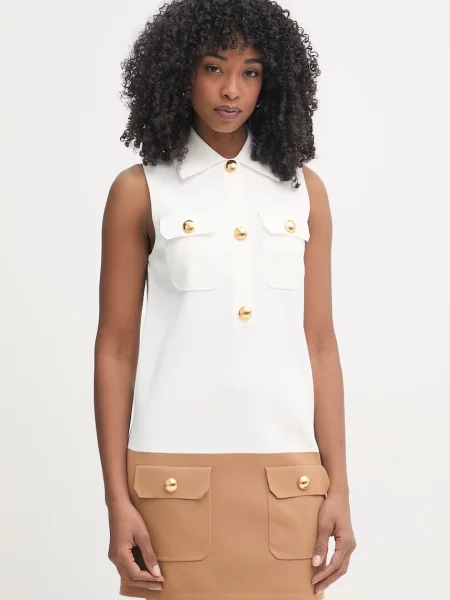 Elisabetta Franchi sukienka z beżowa