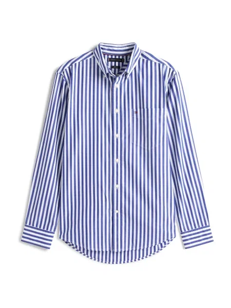 Tommy Hilfiger Košile Regular Fit tmavě modrá bílá