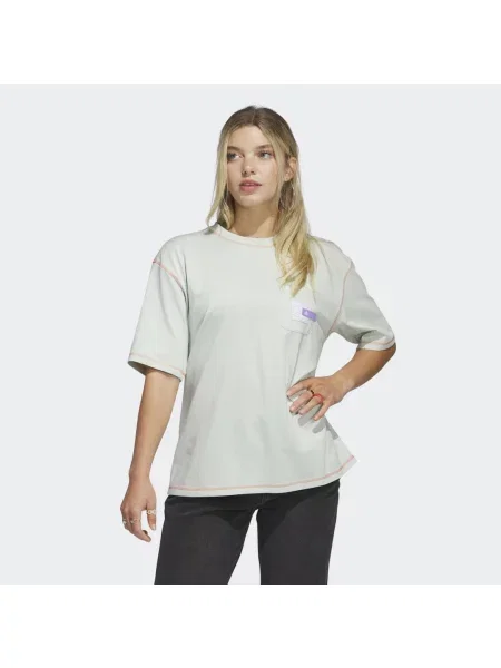 Sport Statement Boyfriend Pocket T-Shirt zielona