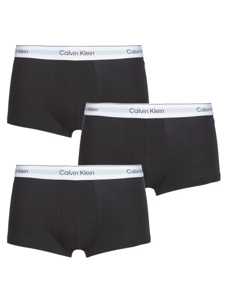 Boksarice Calvin Klein Jeans z nizkim pasom črna
