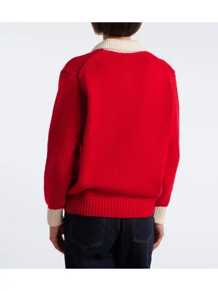 Volnena polo majica Polo Ralph Lauren rdeča