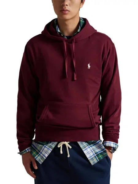 Chiloți Polo Ralph Lauren din țesătură twill cu autograf cu glugă albastru