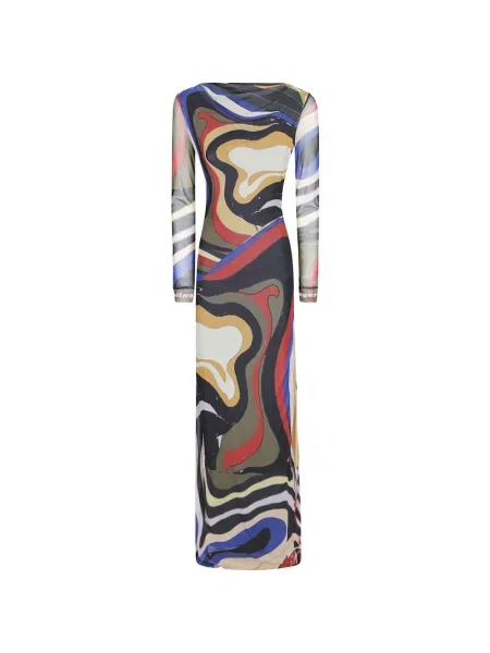 Rochie maxi Ottolinger cu imagine negru