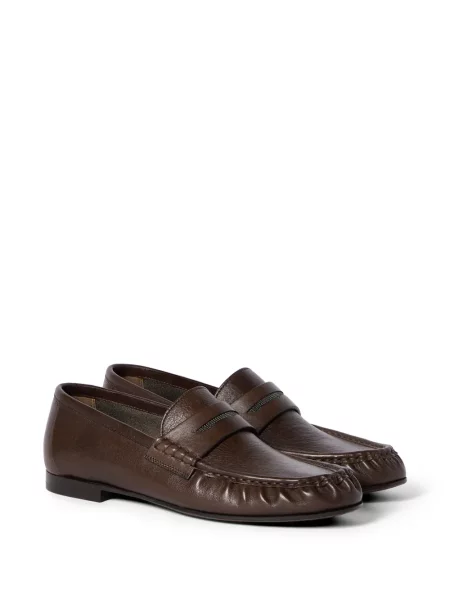 Pantofi loafer Brunello Cucinelli maro