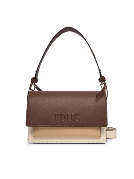 TOUS Ročna torba Audree Saffiano rjava