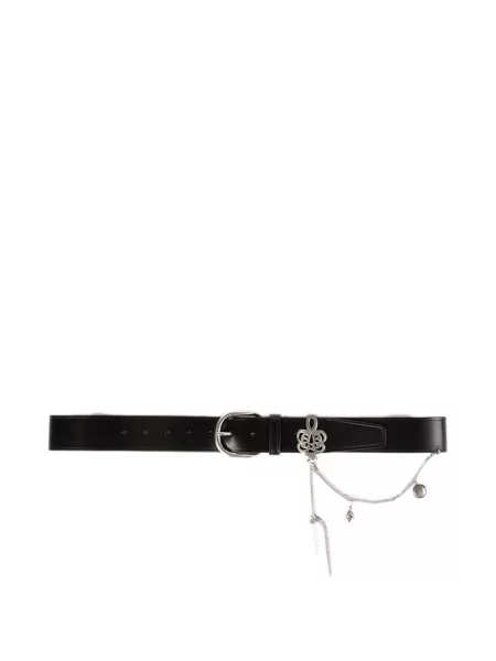 Cu centură curea Ann Demeulemeester negru