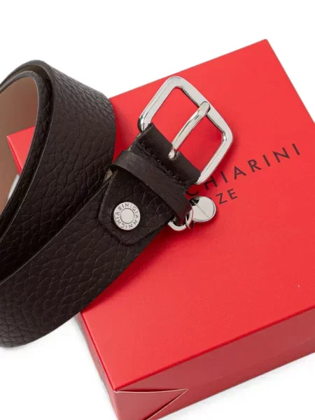 Curea Gianni Chiarini din piele cu autograf maro