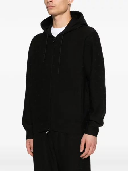 Hanorac cu glugă Emporio Armani negru