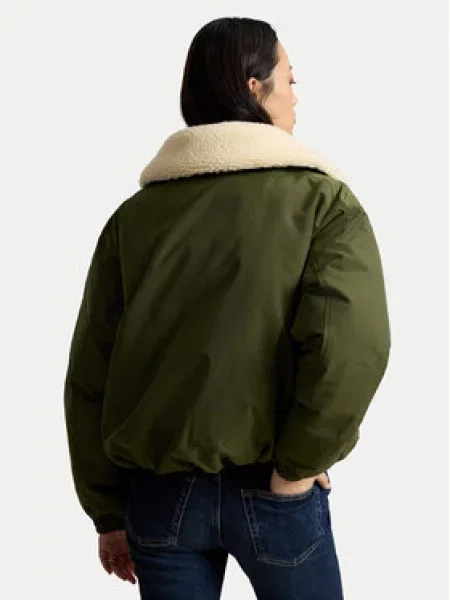 Polo Ralph Lauren Vatovaná bunda Tmavo zelená