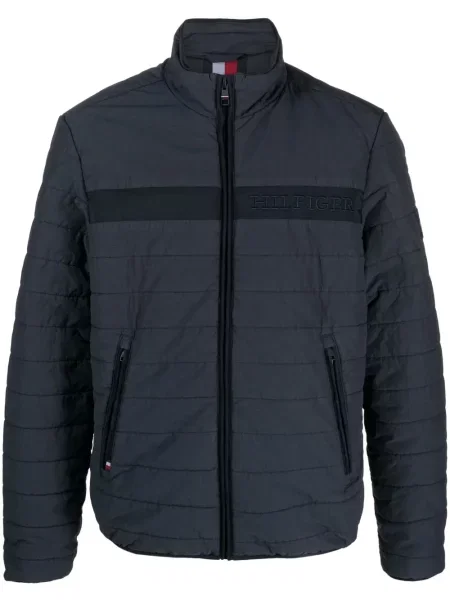 Geacă Tommy Hilfiger cu broderie albastru