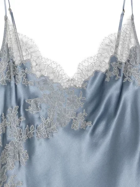 Rochie Carine Gilson din dantelă albastru