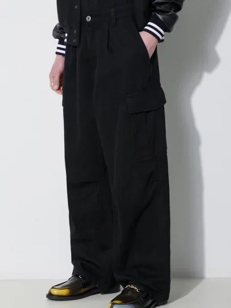Alpha Industries pantaloni de Aircraft cu fason cargo negru