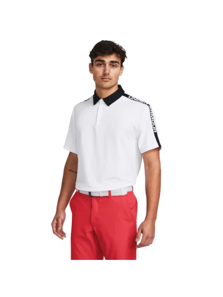 Polo Under Armour alb