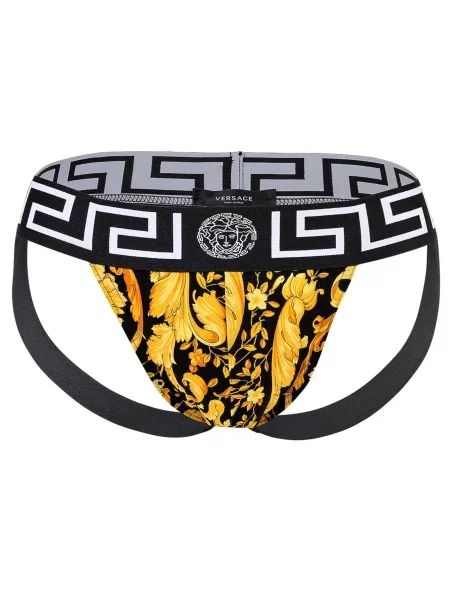VERSACE Slipy zlatá / černá bílá