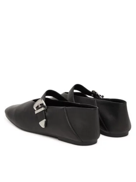 Tommy Jeans Balerinos Tjw Ballerina Nappa Leather juoda