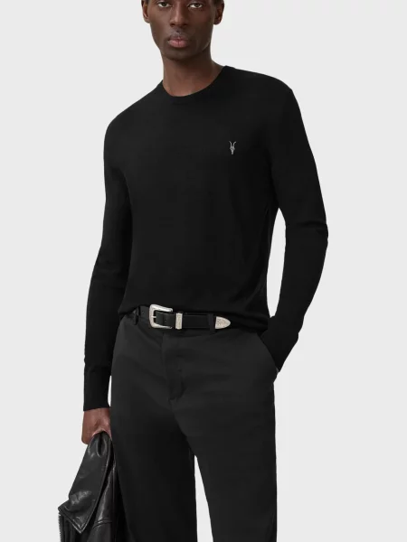 Шерстяной свитер Allsaints черный