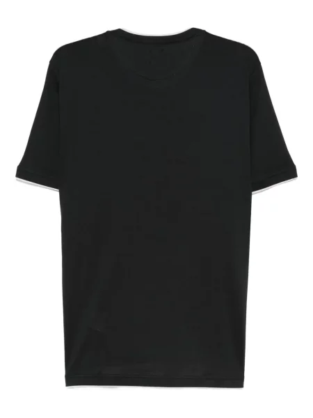 Tricou Eleventy cu decolteu rotund negru