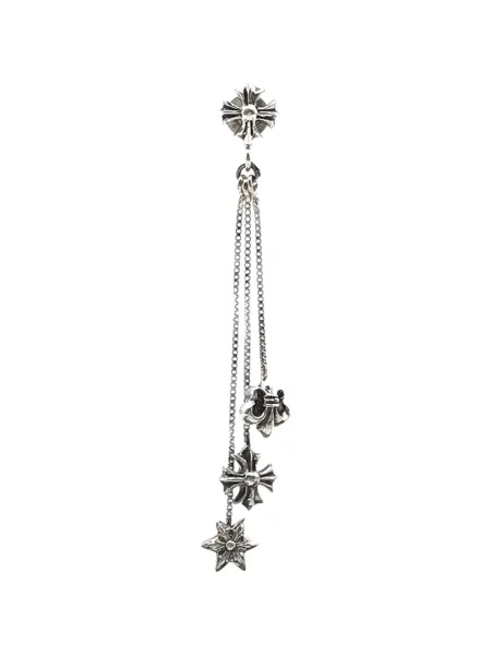 Cercei Chrome Hearts cu motiv cu inimi
