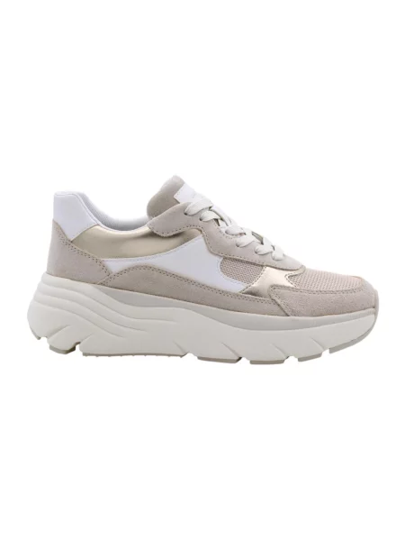 Sneakersy Geox skórzane beżowe