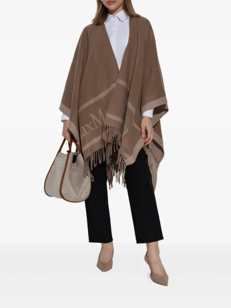 Пончо Max Mara кафяво