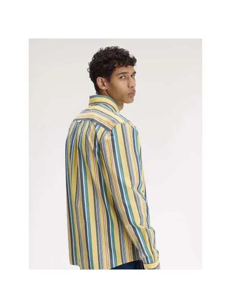 Cămașă Fred Perry cu dungi galben