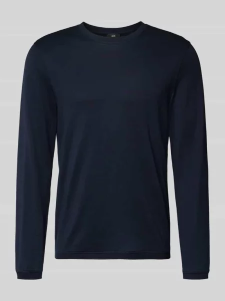 Bluzka z długim rękawem z prążkowanymi wykończeniami Model „BADI” Cinque