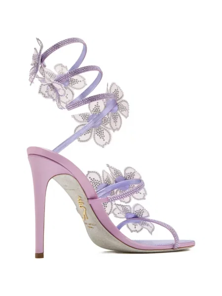 Sandale Rene Caovilla cu model floral violet