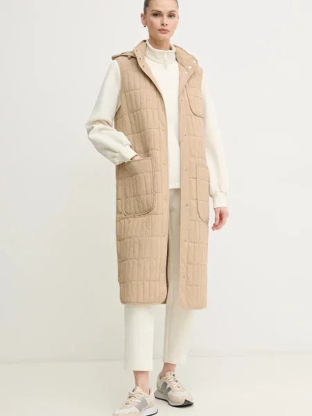 MACKAGE spodnie fason cygaretki high waist MARIANA beżowy