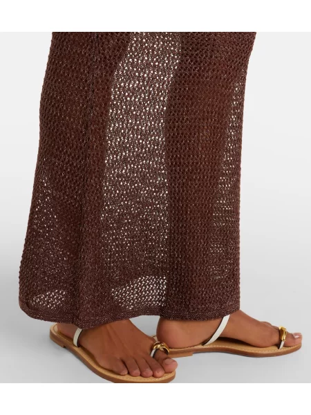 Fusta maxi Bananhot tricotate albastru