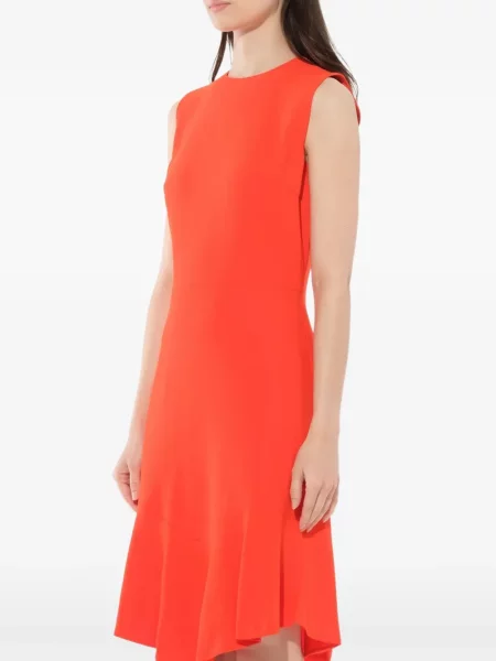 Rochie midi Givenchy fără mâneci asimetrică galben